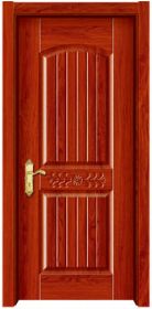 精品深拉伸工藝木門(mén)HS-8012紅檀